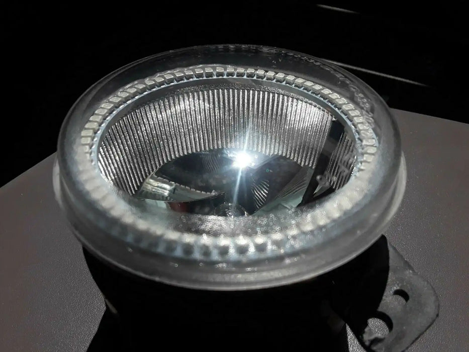 2010-2017 Jeep Wrangler JK Red LED Halo Pre-Assembled Fog Lights