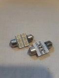 33mm 6 LED 3-Chip Festoon Bulbs (Pair) - RED 5203-003