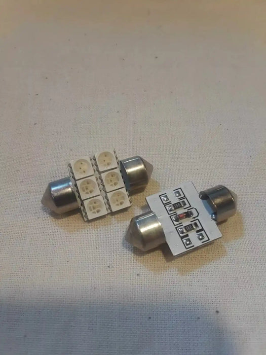 ORACLE 33mm 6 LED 3-Chip Festoon Bulbs (Pair) - RED 5203-003