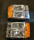 2007-2013 GMC Sierra Headlight Set - White LED Halos | ORACLE Outlet | GRADE B