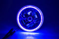 Universal 5.75" Sealed Beam Headlight LED Halo Purple U/V H5006/PAR46