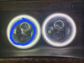 USED 2007-2018 JEEP WRANGLER JK SWITCHBACK LED HALO HEADLIGHTS- 5769-123