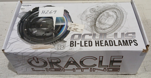 Oculus Bi-LED Projector Headlights for Jeep JL / JT - Satin Silver | ORACLE Outlet | GRADE B