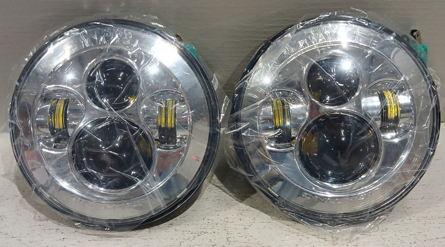 Off-Road 7" High Powered LED Headlights - Chrome Bezel | ORACLE Outlet | GRADE A
