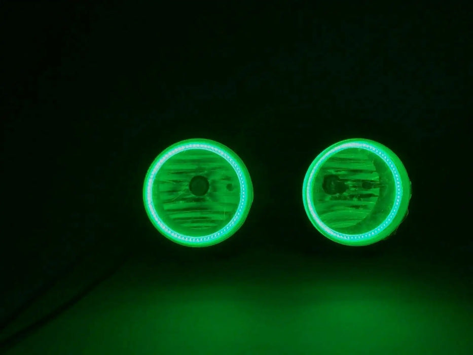 ORACLE 07-09 JEEP WRANGLER JK PRE-ASSEMBLED PLASMA HALO FOG LIGHTS - GREEN | ORACLE Outlet | GRADE A