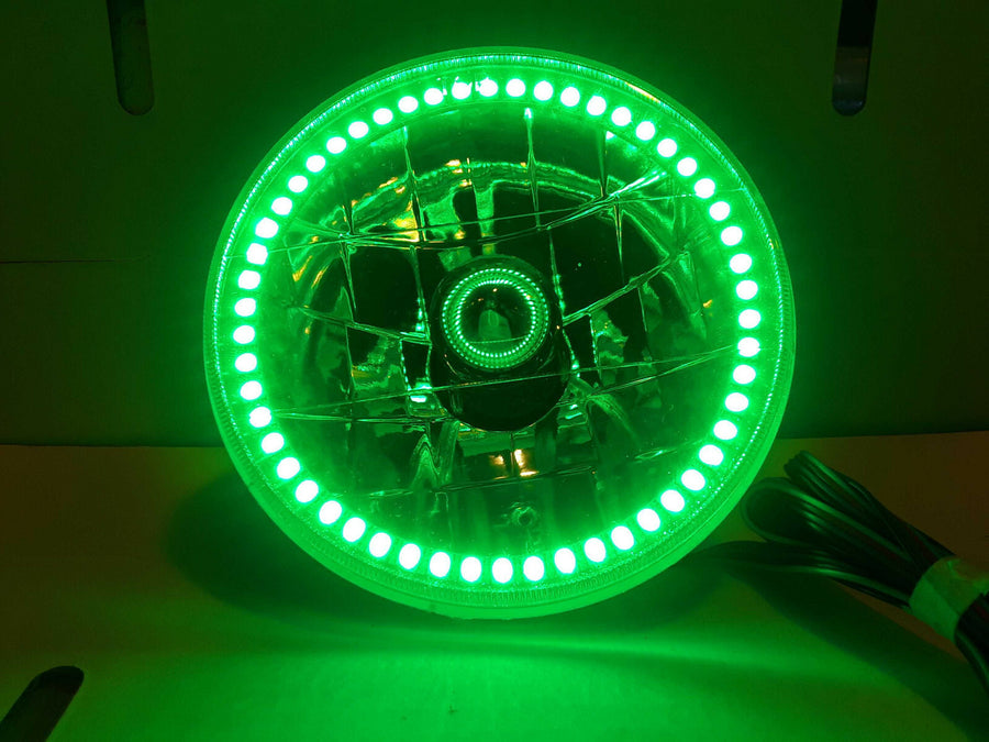 Pre-Installed 5.75" H5006/PAR46 Sealed Beam Headlight - RGB COLORSHIFT | ORACLE Outlet | GRADE B