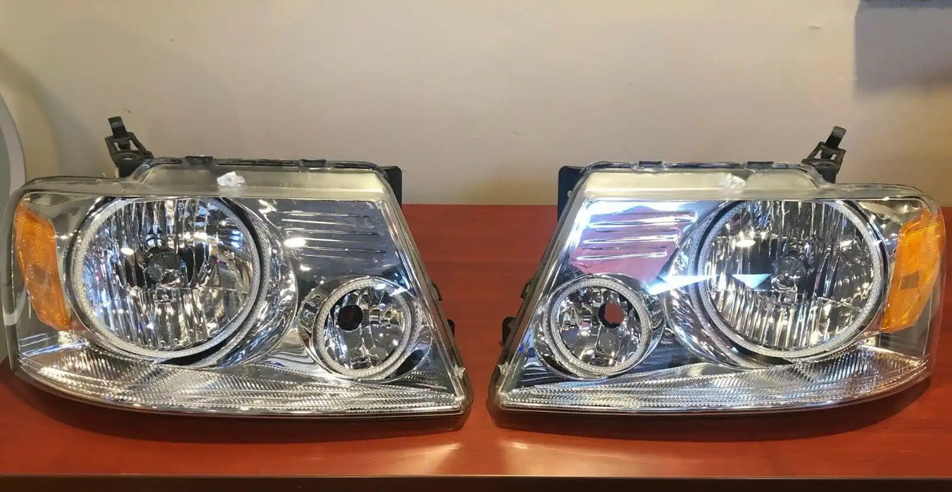 2005-2008 Ford F-150 Pre-Assembled Headlights - Chrome