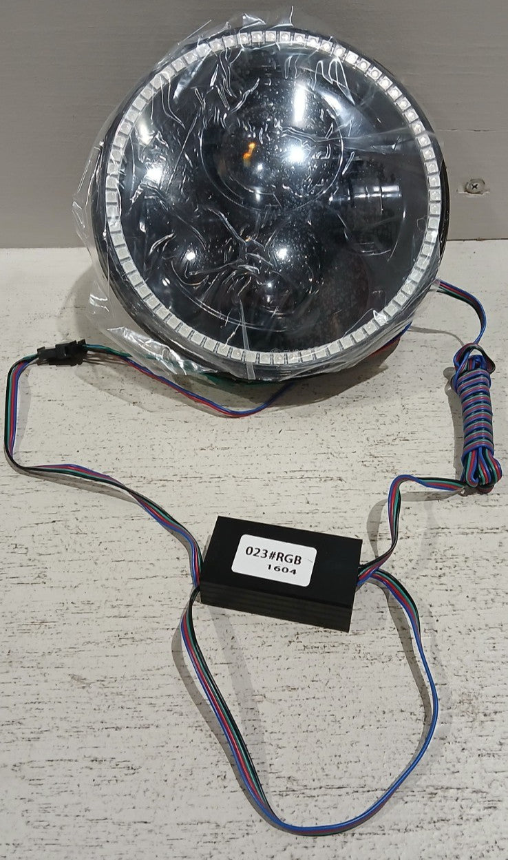 7" High Powered LED Headlights Black Bezel ColorSHIFT 2.0 | ORACLE Outlet | GRADE A