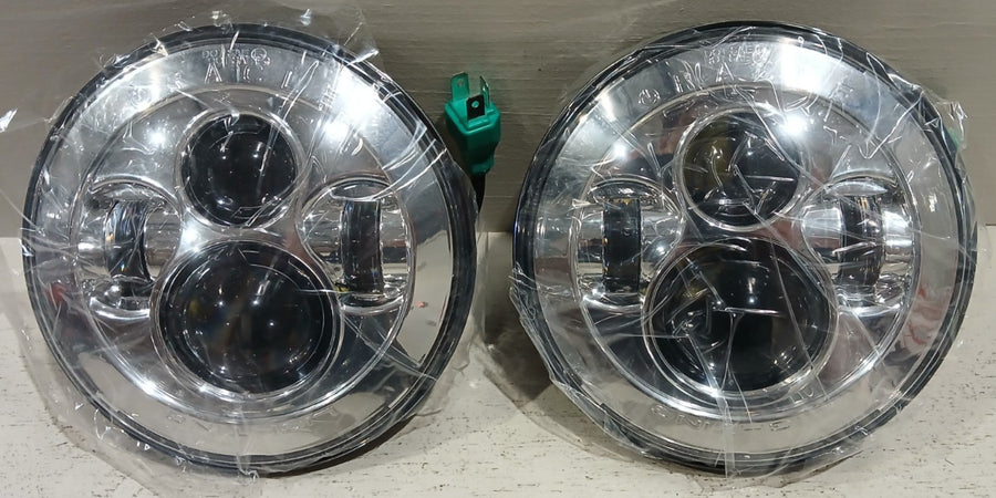 Off-Road 7" High Powered LED Headlights - Chrome Bezel | ORACLE Outlet | GRADE B