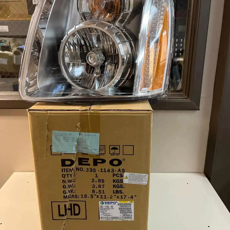 NEW DEPO 2007-2014 Yukon Denali Driver Side Head light - 335-1143L-AS