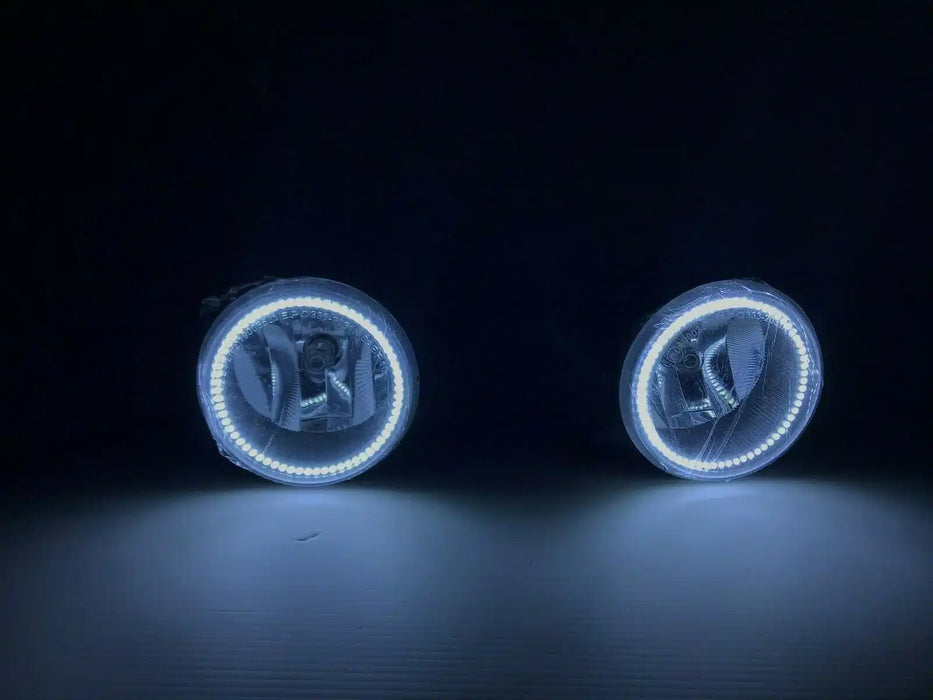 2011-2014 Dodge Charger / 2010-2015 Jeep Wrangler JK White LED Halo Fog Lights