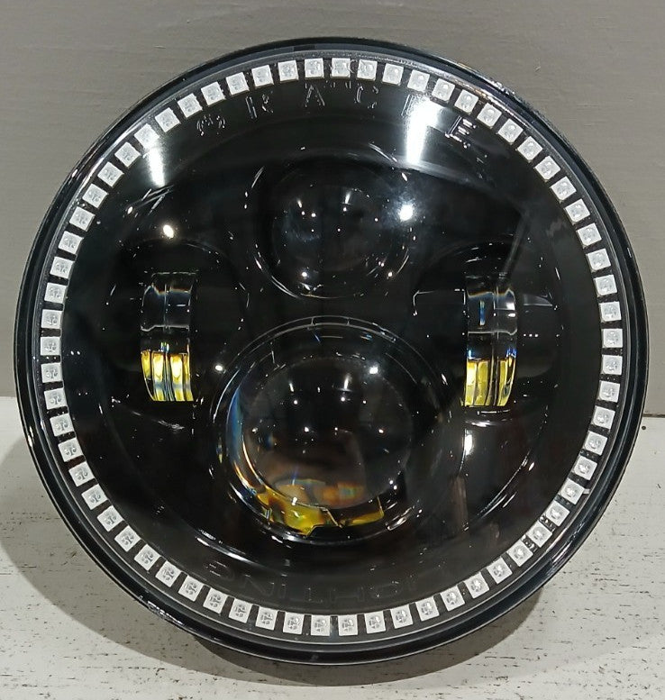 7" High Powered LED Headlights - Black Bezel - ColorSHIFT NA | ORACLE Outlet | GRADE B