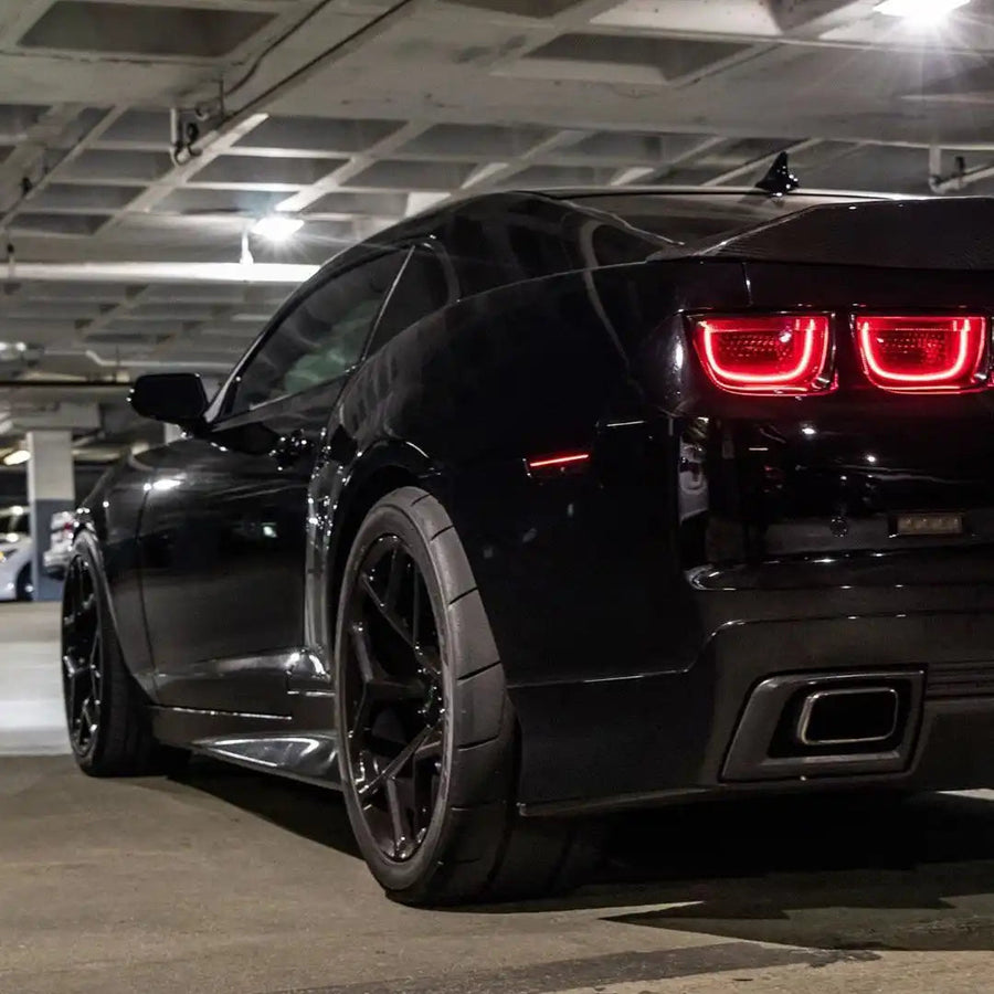 Rear view of a Chevrolet Camaro with Concept SMD Sidemarkers installed.