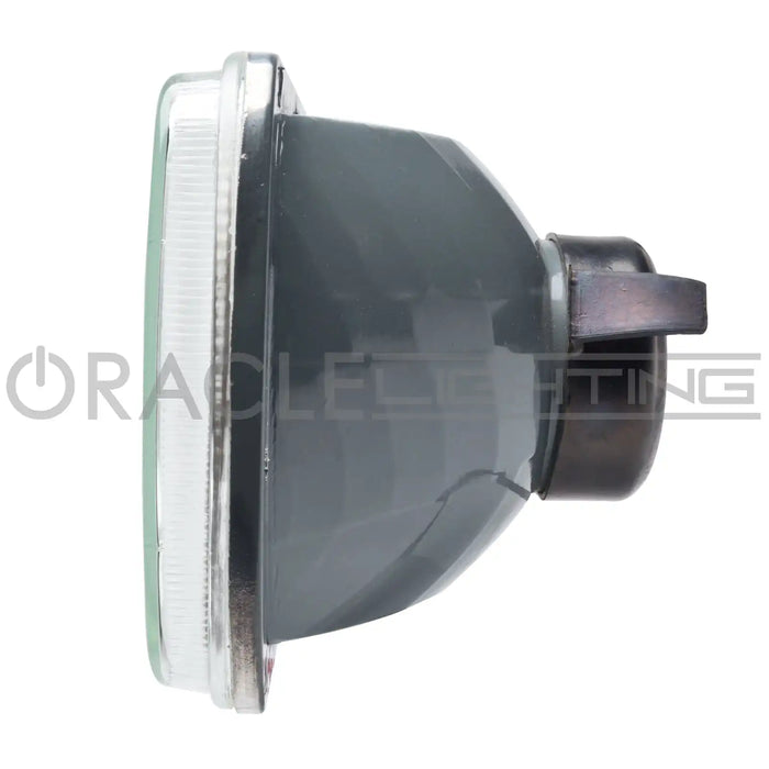 Side view of Sealed Beam 7x6 H6054 Headlight with Pre-Installed SMD Halo