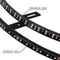 LED Illuminated Wheel Rings - Single / Double Row LED