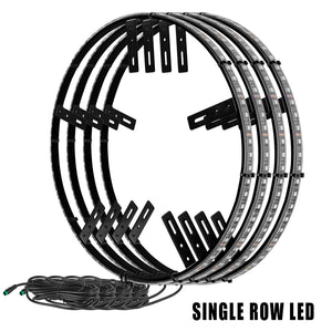 LED Illuminated Wheel Rings - Single / Double Row LED