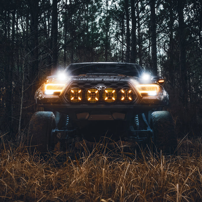 ORACLE Lighting 2016-2023 Toyota Tacoma (3rd Gen) A-Pillar Hood Mount Brackets w/ VEGA™ Series 4 Spotlights