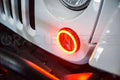 2007-2017 Jeep Wrangler JK LED Surface Mount Turn Signal Halo Kit