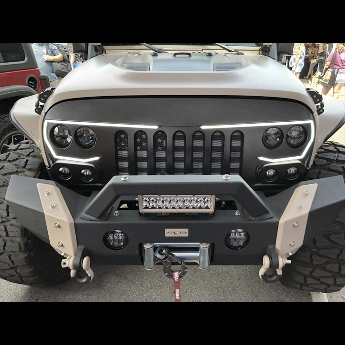 ORACLE Lighting VECTOR™ Pro Series II Full LED Grill for the 2007-2018 Jeep Wrangler JK