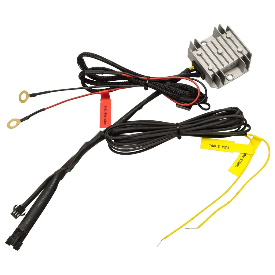 Wiring Harness with LED Voltage Regulator and Turn Signal Input