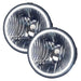 2005-2009 Ford Mustang GT Pre-Assembled Fog Lights with white LED halo rings.