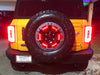 Close-up of LED spare tire third brake light installed on ford bronco