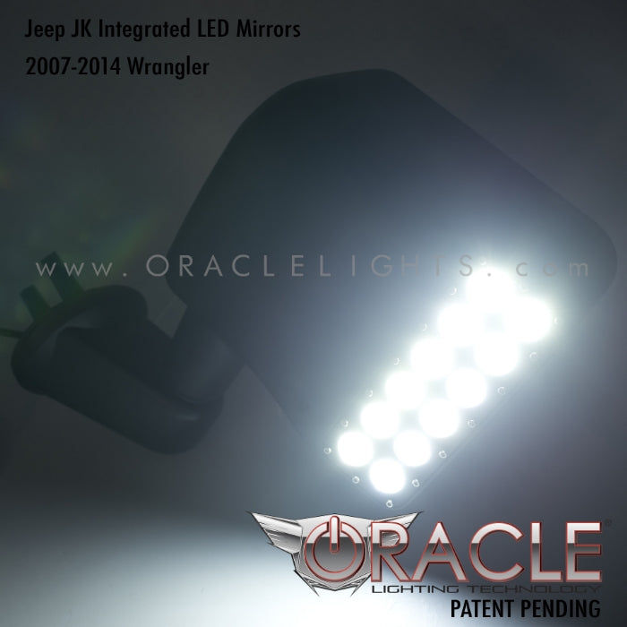 ORACLE Jeep Wrangler JK LED Off-Road Side Mirrors