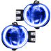 2002-2008 Dodge Ram LED Fog Light Halo Kit with blue LED halo rings.