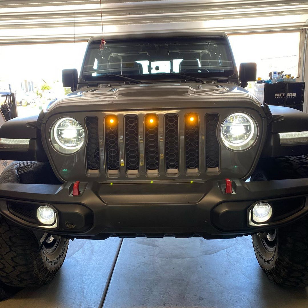 PreRunner Style LED Grill Light Kit for Jeep Gladiator JT ORACLE