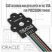 CAD render of DRL PCB with text that reads: "CAD designed and developed in the USA for precision fitment."