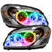 2006-2011 Buick Lucerne LED Headlight Halo Kit with rainbow halo rings.
