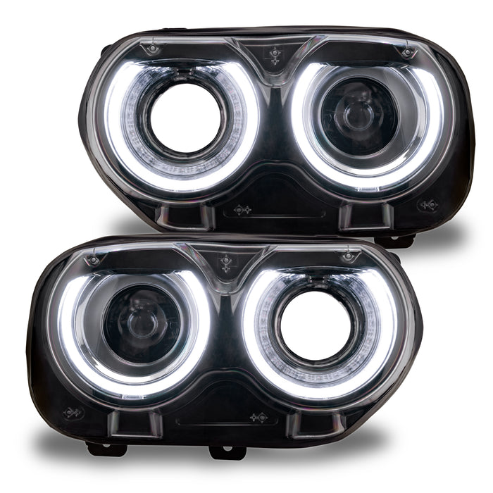 Challenger headlights with white halo