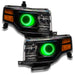 Ford flex headlights with green halos