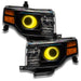 Ford flex headlights with yellow halos