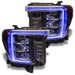 GMC sierra headlights with blue DRL