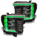 GMC sierra headlights with green DRL