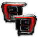 Ford F-150 headlights with red DRLs