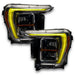 Ford F-150 headlights with yellow DRLs