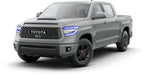 Rendering of a Toyota Tundra with blue DRLs