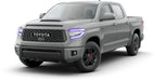 Rendering of a Toyota Tundra with purple DRLs