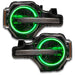 Bronco headlights with green halos