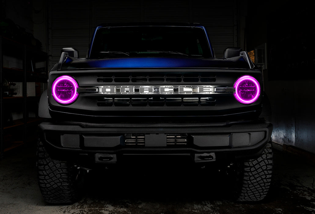 ORACLE Lighting 2021-2023 Ford Bronco LED Headlight Halo Kit - Base Headlights