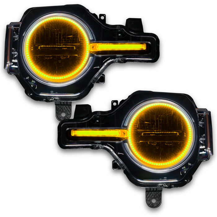 ORACLE Lighting 2021-2024 Ford Bronco ColorSHIFT Headlight Halo Kit w/DRL Bar - Base Headlights