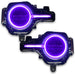 Bronco headlights with purple halos and DRLs