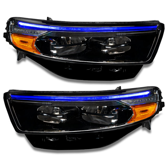 Ford explorer headlights with blue DRL