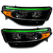 Ford explorer headlights with green DRL