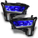 2022+ Toyota Tundra Headlights with blue demon eye projectors.