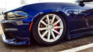 Side view of the front end of a Dodge Charger with ColorSHIFT RGB+W Headlight DRL Upgrade Kit installed.