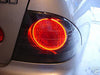 Close-up of Lexus IS300 Tail Light with halo installed