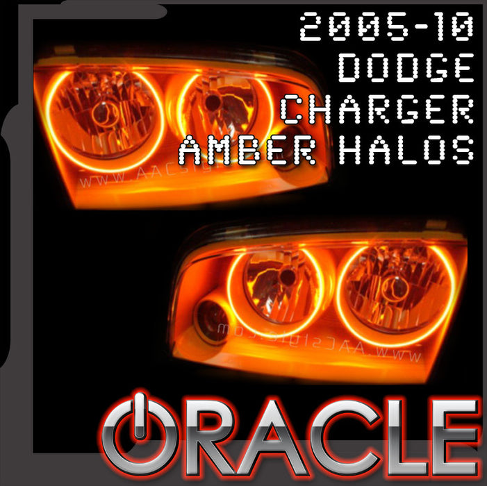 2005-2010 Dodge Charger AMBER ORACLE Halo Kit